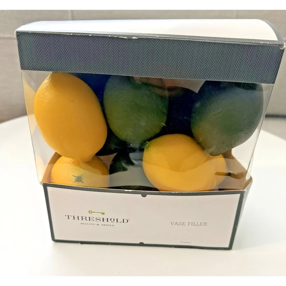 Threshold Vase Filler Limes & Lemons 40 Pcs - 1 Full Bag 30 Pieces & 1 Box of 10